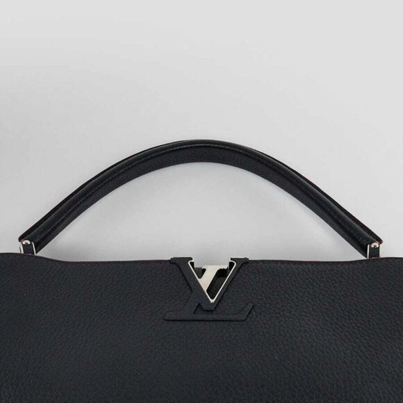 Louis Vuitton Cobalt Taurillon Leather Capucines MM Bag - Picture 5 of 12